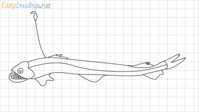 Viperfish grid line drawing