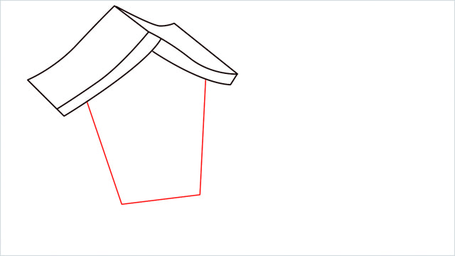 How to Draw a Gingerbread House step (4)