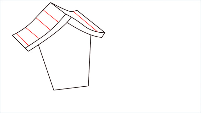 How to Draw a Gingerbread House step (5)