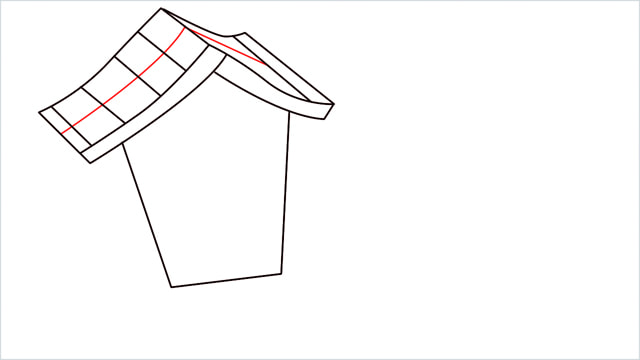 How to Draw a Gingerbread House step (6)