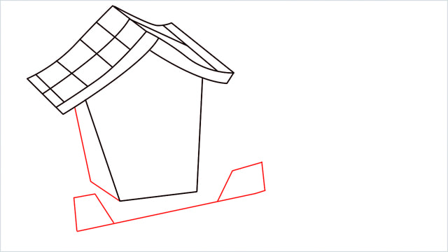 How to Draw a Gingerbread House step (7)