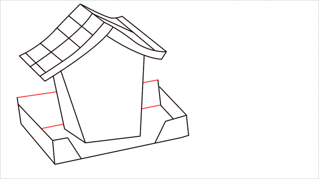 How to Draw a Gingerbread House step (9)