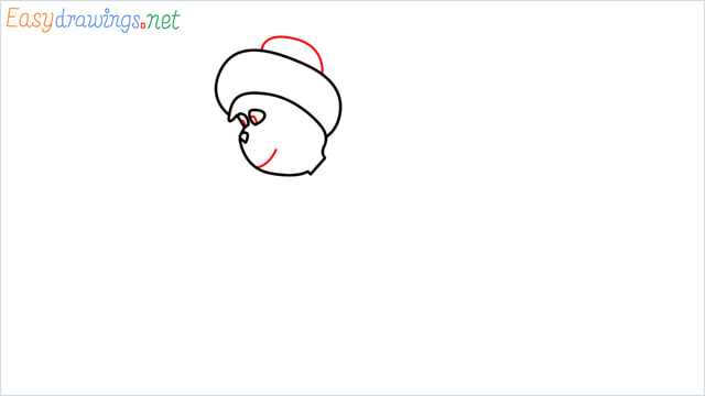 How to draw The grinch step (4)
