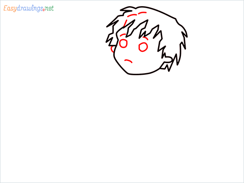 how to draw Horrid Henry step (4)