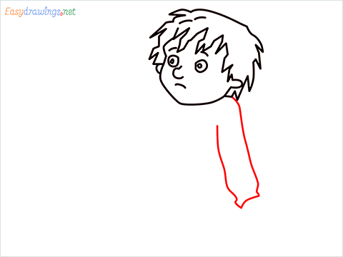how to draw Horrid Henry step (6)