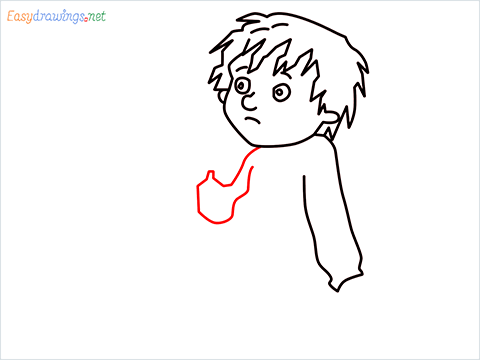 how to draw Horrid Henry step (7)