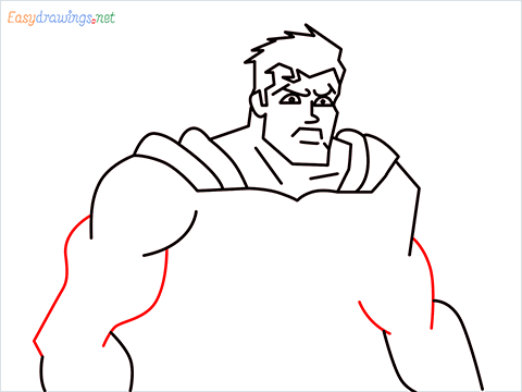 how to draw Justice League superman step (11)