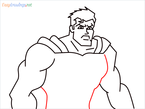 how to draw Justice League superman step (12)