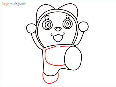 how to draw dorami step (10)