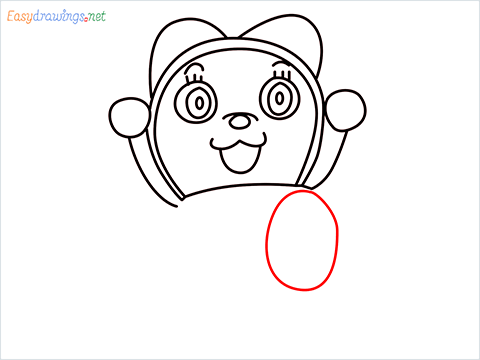 how to draw dorami step (8)