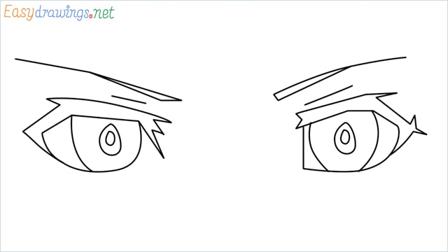 how to draw male anime eyes step by step for beginners