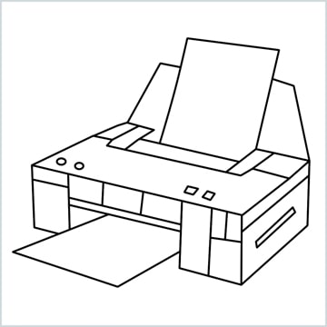 How To Draw A Printer Step by Step - [9 Easy Phase]