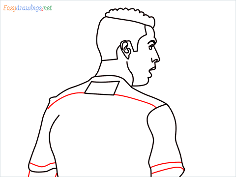 how to draw Cristiano Ronaldo cr7 step (10)