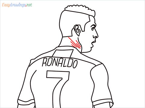 how to draw Cristiano Ronaldo cr7 step (13)