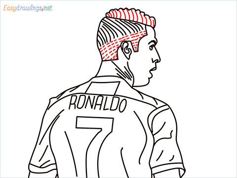 how to draw Cristiano Ronaldo cr7 step (16)