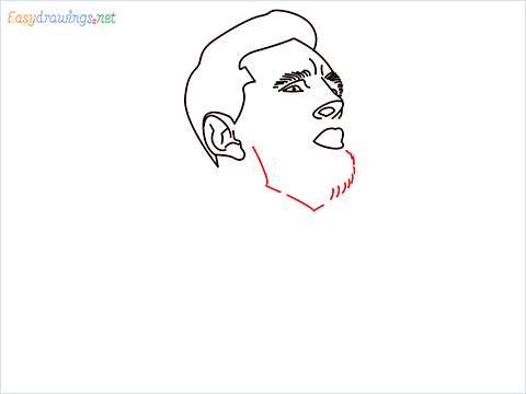 how to draw Lionel Messi step (7)