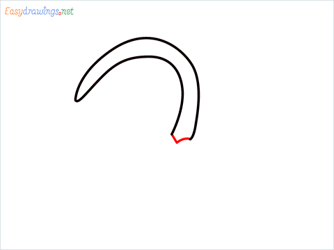 how to draw a Sickle step (3)