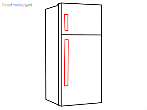 how to draw a fridge step (4)