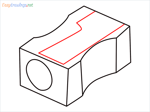 how to draw a pencil sharpener step (6)