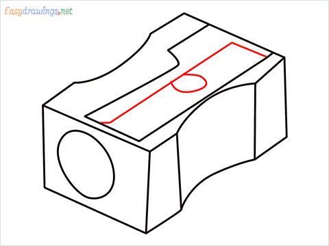 how to draw a pencil sharpener step (7)