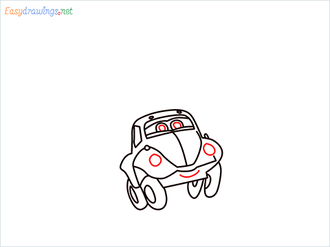 How to draw Flik car from disney cars step (10)