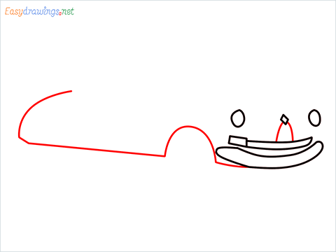 How to draw Hudson Hornet step (4)