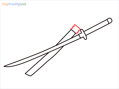 How to draw KATANA step (6)