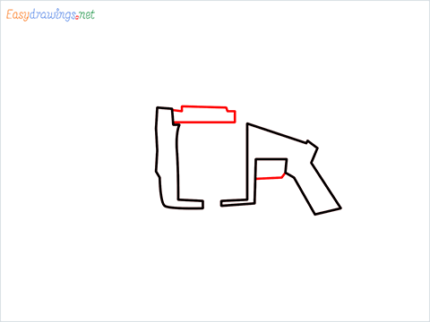 How to draw MGL140 Gun step (3)