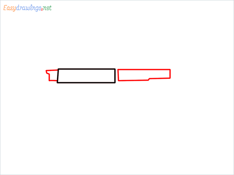 How to draw PARAFAL Gun step (2)