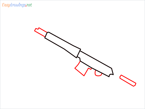 How to draw SVD Gun step (3)