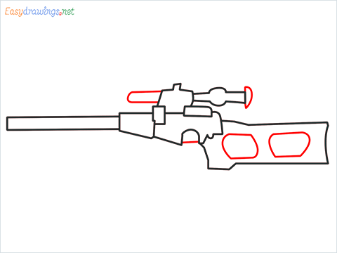 How to draw VSS sniper step (5)
