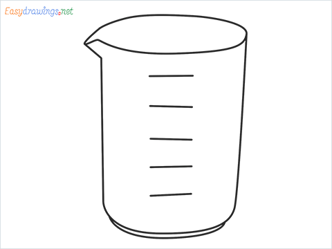 How to draw a Beaker step by step for beginners