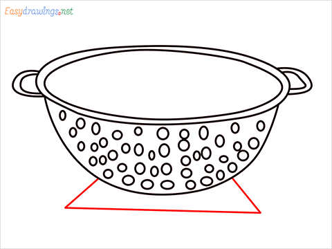 How to draw a Colander step (7)