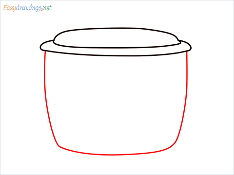 How to draw a Crockpot step (3)