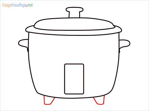 How to draw a Crockpot step (6)