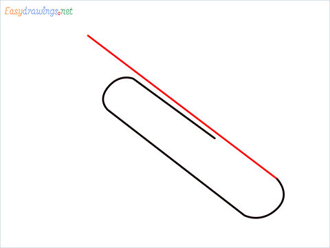 How to draw a Paper clip step (4)