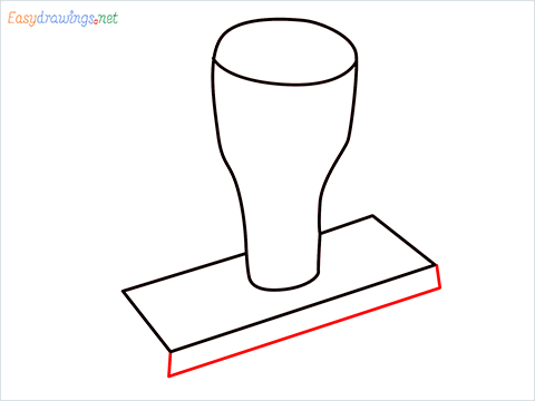 How to draw a Rubber stamp step (4)