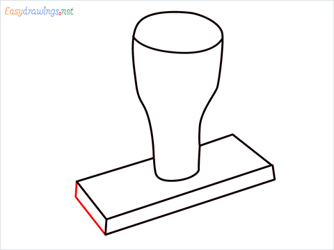 How to draw a Rubber stamp step (5)