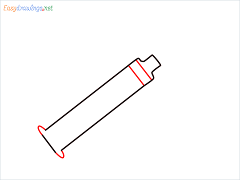 How to draw a Syringe step (3)