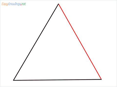 How to draw a Triangle shape step (3)