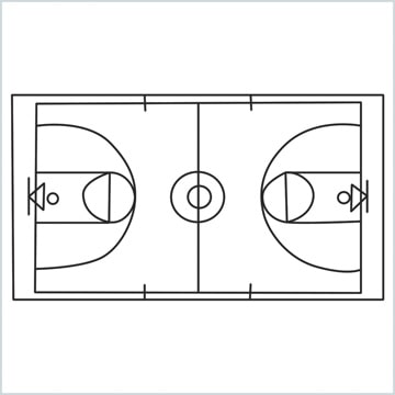 How To Draw A Basketball court Step by Step - [8 Easy Phase]