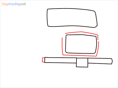 How to draw a Tipper lorry step (3)