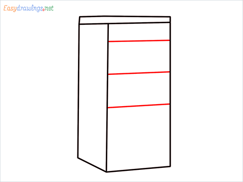 How to draw a Drawer step (4)