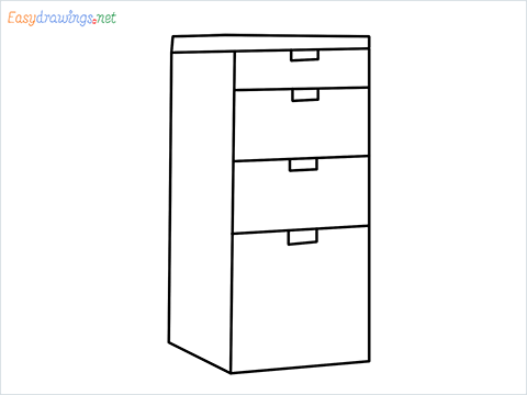 How to draw a Drawer step by step for beginners