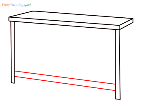 How to draw a Dresser step (4)