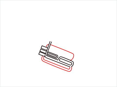 How to draw a Tuba step (5)