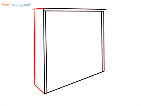 How to draw a Wardrobe step (4)