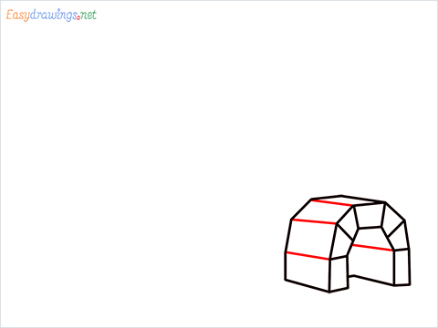 how to draw a igloo step (5)