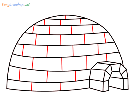 how to draw a igloo step (8)