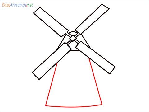 how to draw a windmill step (5)